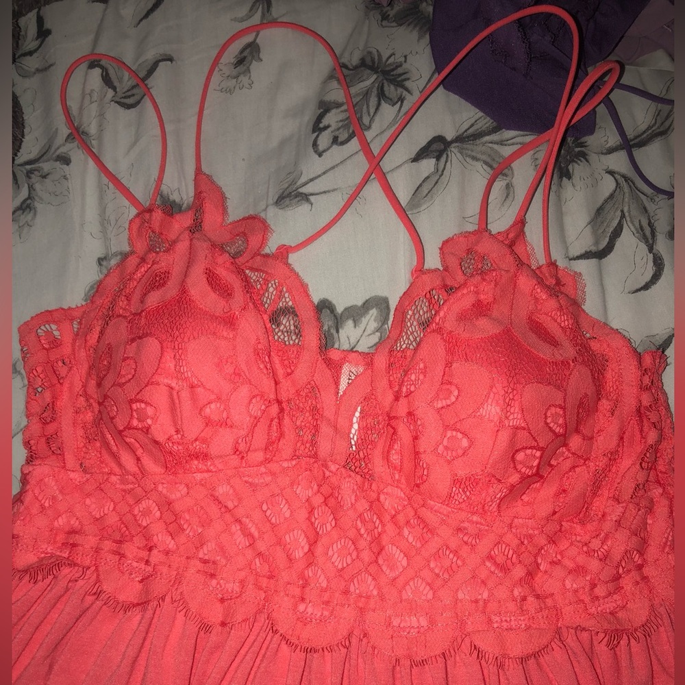 Coral Lace Tank